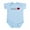Sky Blue, variant on CafePress - Pawprint Hearts Baby Light Bodysuit - Baby Light Bodysuit, Size Newborn - 24 Months