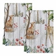 thumbnail image 2 of Spring Forest Animals Kitchen Towels Set of 2, Floral Botanical Trees Grey Wooden Absorbent Dish Towels for Kitchen, Microfiber Hand Towel, Quick Drying Tea Towel for Cleaning Decorative Dishcloths, 2 of 7
