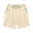 Beige, variant on Kids Girls Solid Color Athletic Shorts Above Knee Mini Length Loose Fit Breathable Fabric Elastic Waistband Bottoms for Sports Activities Red 7 Years-8 Years