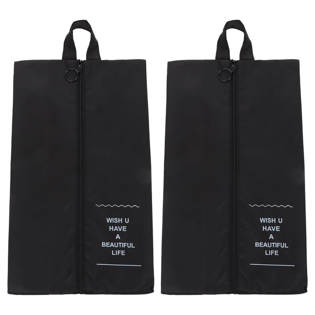 MasteelfCA 2pcs Travel Shoe Bags Water-proof Polyester Bags Shoe Pouches with Zipper
