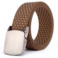 thumbnail image 1 of Men Belt Nylon Fashion Alloy Work Belt Web Belt with Automatic Slide Buckle, 1 of 10