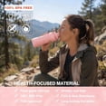 thumbnail image 6 of Collapsible Travel Water Bottle 20oz (600ml), BPA-Free, Foldable Silicone Lightweight Reusable Water Bottle with Leak-Proof Lid & Lanyard, Portable for Travel Cycling Gym Camping (Green), 6 of 10