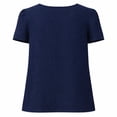 thumbnail image 2 of Blusa George para Mujer, Manga Corta Marino Talla M, 2 of 4