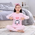 thumbnail image 2 of Conjunto de pijamas de manga larga para niños y niñas, ropa de dormir de algodón de invierno, pijamas de Navidad de dibujos animados de gato, 3, 5, 7, 9, 11T, 2 of 4