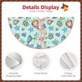 thumbnail image 3 of Rateoe Sea Shells 2 Pattern Christmas Tree Skirt with Ties , Christmas Tree Decorations, Farmhouse Christmas Decor Xmas Holiday Decorations-36", 3 of 6