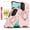 Pink, variant on Kryonix for Samsung Galaxy A27 5G 6.7'' Case with Tempered Glass Screen Protector,Slide Camera Cover,Dual-Layer Hybrid Shockproof Magnetic Ring Holder,Rugged Slim Cell for Women Men,Red