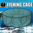 thumbnail image 5 of Red de pesca de malla para cangrejos, langostas, camarones, langostinos, trampa de mano, red de pesca plegable, jaula trampa, 5 of 5