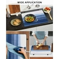 thumbnail image 6 of nqOlkjepod Large Induction Cooktop Protector Mat 36"x21", Navy Blue White Ombre Stove Top Covers for Electric Stove, Contemporary Minimalism Stripes Stove Burner Cover Mats, Glass Top Stove Cover, 6 of 8