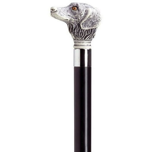Walking Cane Scrimshaw Unisex Retriever Dog Head Cane Black Shaft