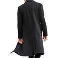 thumbnail image 2 of cortavientos largo para hombre, negro., 2 of 7