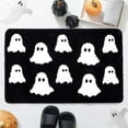 thumbnail image 6 of Halloween Bathroom Decor Bath Mat Spooky Ghosts Gothic Home Decor Black Rugs Entrance Mats for Bedroom, Living Home Decoration 31x19 Inches,Black, 6 of 6