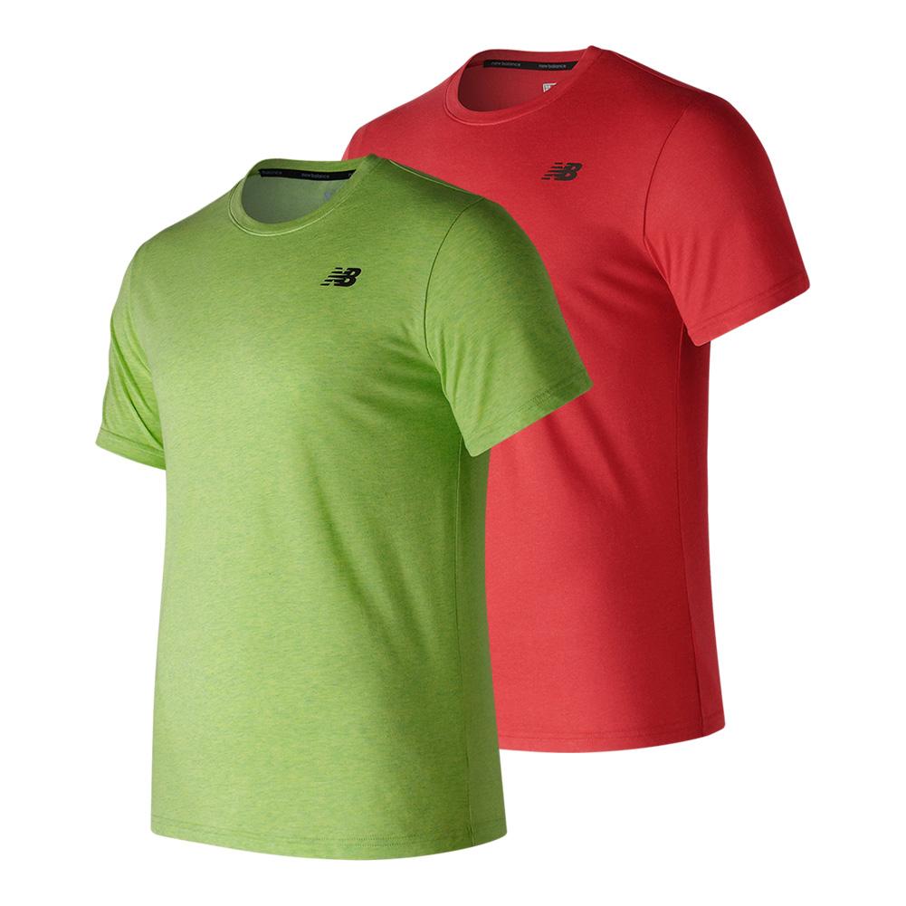 new balance heather tech short sleeve