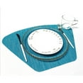 thumbnail image 4 of 6 manteles individuales con aislamiento térmico, antideslizantes, resistentes a las , para de cocina Azul Sunnimix Mesa de comedor Mantel individual, 4 of 8