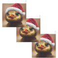 thumbnail image 7 of SKYSONIC 3 PCS Cute Duckling Christmas Hat Baby Muslin Washcloths, Face Towel Burp Cloths Ultra Soft Absorbent Cotton Bath Wipes Towels for Newborn Boys Girls, 7 of 7