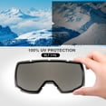 thumbnail image 2 of OutdoorMaster Kids Ski Goggles, Black - Grey Lens Silver VLT 10%, 2 of 7
