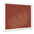 thumbnail image 2 of Designart 'Sillhouette of Afro American Woman on Palm Leaves' Modern Framed Art Print, 2 of 4