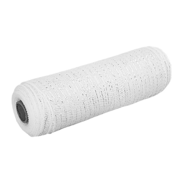 Cinta de malla de 10 pulgadas x 30 pies cada rollo, decoración para fiestas de bricolaje, rollo de malla para Blanco