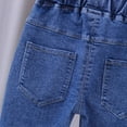 thumbnail image 6 of EnJoCho Girls Toddler Kid Denim Jeans Soft Stretch Comfortable Elastic Waist Casual Pants Durable Breathable Skin Friendly Trousers Relaxed Straight Fit Everyday, 6 of 7
