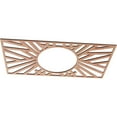 thumbnail image 2 of Ekena Millwork 28"W x 14"H x 10 3/8"ID x 1/4"T Hoover Wood Fretwork Pierced Ceiling Medallion, Cherry, 2 of 3