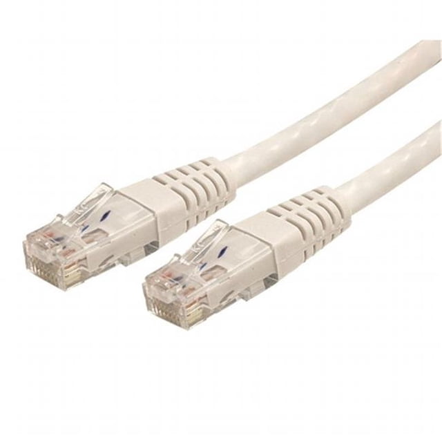 Câble Patch UTP Vérifié Cat6 ETL Moulé Blanc 7 Pieds