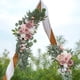 thumbnail image 4 of Flores Decorativas para San Valentín, Rosas Románticas Rosas y Blancas para Respaldo de Silla, Decoración de Mesa y Escalera de Boda, Flores Artificiales para Ambiente Festivo, Juego de 2 Piezas, 4 of 6