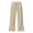 Beige, variant on HomeDM Women's Wide Leg Sweatpants with Pockets Side Slit Hem Baggy Lounge Pants Beige Drawstring Waist Travel Joggers Size L