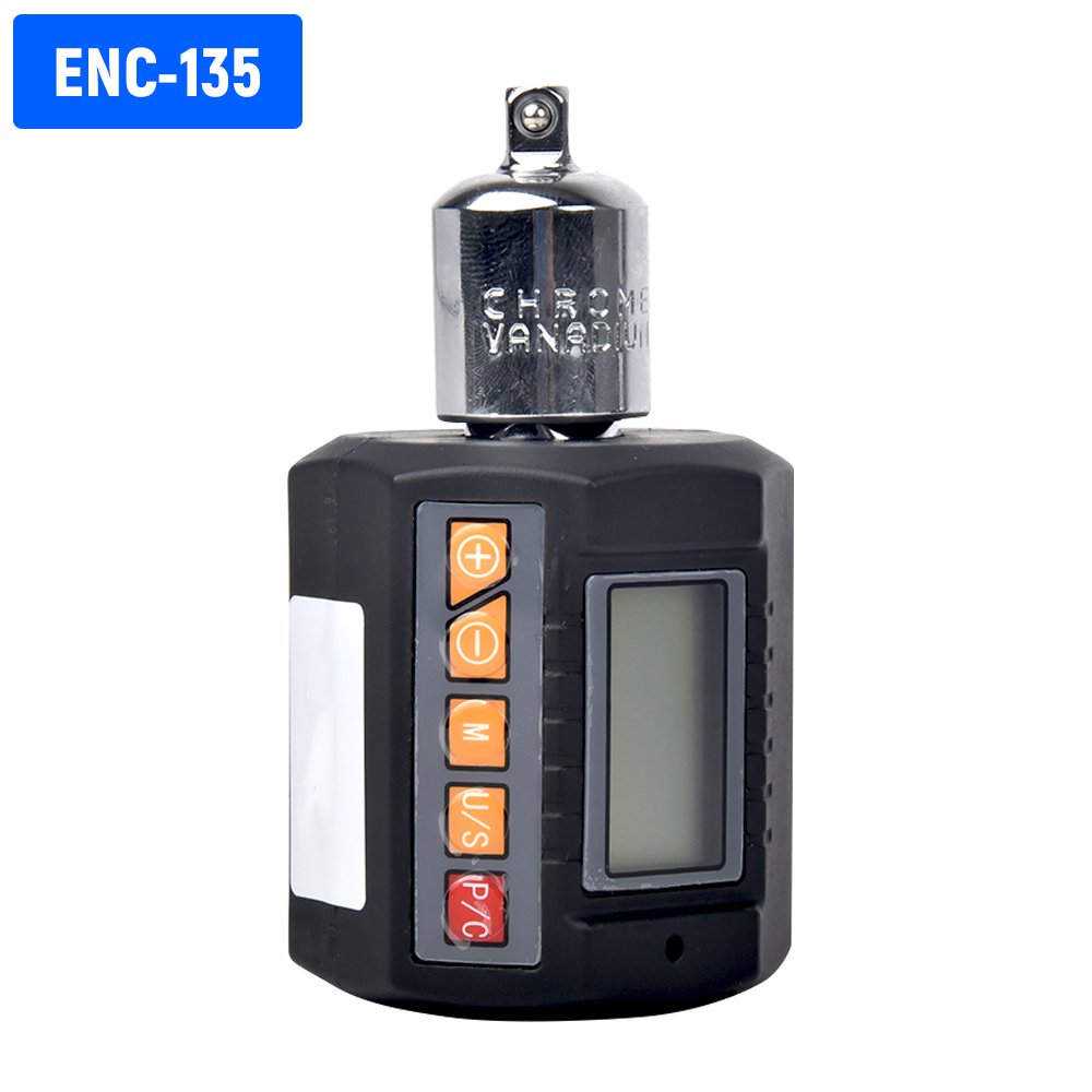 Digital Torque Adapter Electronic Torque Meter with LCD Display Measure Torque in Nm, KgCm, Ft