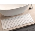 thumbnail image 5 of Modern 58x21" Diatomite Stone Extra Large Bath Mat in White, 5 of 7