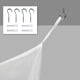 thumbnail image 3 of Dosel de cama para camas individuales y dobles, elegantes cortinas de cama de fácil instalación, mosquitera de poliéster de calidad superior para uso en interiores y exteriores, mosquitera para, 3 of 4