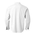 thumbnail image 5 of HUANBAI Men's Spring And Autumn Linen Long Sleeved Stand Up Collar Shirt Breathable Casual Chinese Pocket Top, 5 of 6