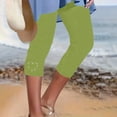 thumbnail image 6 of FUNUONY Hot Sale!! Women's Capri Yoga Pants Essential High Waisted Legging for Workout Leggings for Women Plus Size High Waisted Yoga Cropped Trousers 2025 Summer Gym Pants Mint Green M, 6 of 6