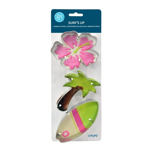R&M International Surf's up 3 Piece Cookie Cutter Set