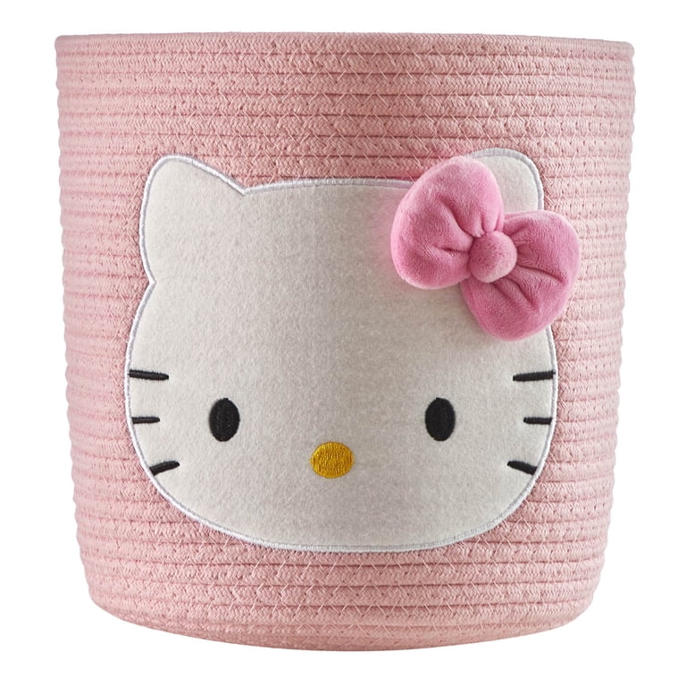 Hello Kitty Kids Rope Storage Bin, 10" x 10" photo 1