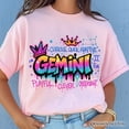 thumbnail image 2 of Gemini Graffiti Zodiac T-Shirt, Street Style Astrology Horoscope Tee, 2 of 10
