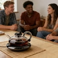 thumbnail image 5 of 2026 Upgrade-24OZ Luxury Glass Teapot with Warmer,Automatic Electric Kettle with Tea Infuser,Teapot and Cup Set with Warmer,Removable Heatable Glass T-eapot with Infusers（XX）, 5 of 8
