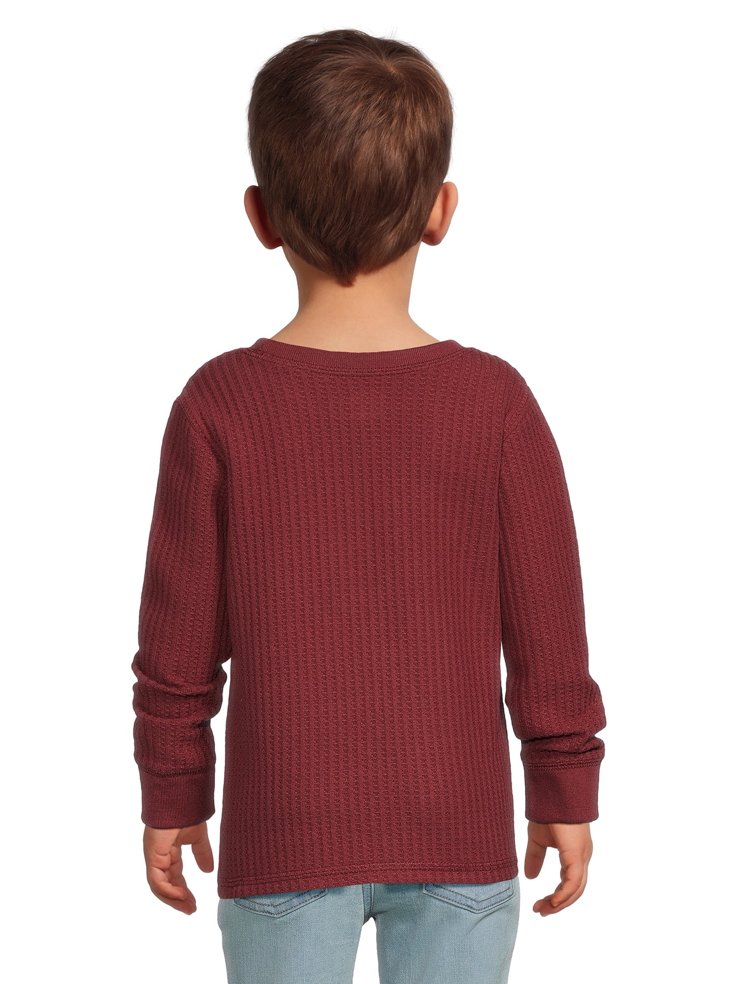 Garanimals Toddler Boy Long Sleeve Waffle Knit T-Shirt, Sizes 12M-5T