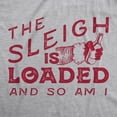 thumbnail image 2 of Mens The Sleigh Is Loaded and so Am I T Shirt Funny Santa Claus Christmas Tee Graphic Tees, 2 of 9