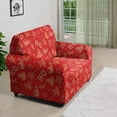 thumbnail image 3 of XYZCANDO Red Christmas Theme Stretch Armchair Sofa Slipcover for 1 Cushion Couch, 1-Piece Couch Sofa Cover Furniture Protection Soft with Elastic Bottom for Kids, Pets, 3 of 6
