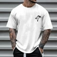 thumbnail image 3 of Gubotare Men's Big and Tall Shirts – Stretch T-Shirt for Casual Wear (White,3XL), 3 of 4