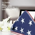 thumbnail image 4 of Anley Vinyl Memorial Flag Display Bag with Zipper - Easy Storage and Lightweight - American Veteran USA 5' x9.5' Folded Flags Plastic Bags, 4 of 7