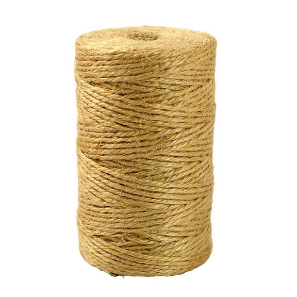 2mm Arts Crafts Jute Rope Roll Heavy Duty Packing String for DIY Crafts  Party Decor Bundling Gardening 100M Color:Jute color Size:100 meters/piece
