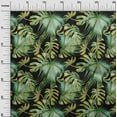 thumbnail image 2 of oneOone Cotton Poplin Black Fabric Neem Leaves Sewing Fabric By The Yard Printed Diy Clothing Sewing Supplies 42 Inch Wide, 2 of 4