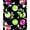 Black Green Magenta, Pattern 10, variant on ODIKA 8'x10' Washable Area Rug Music Vinyl Note Record Album Disc Motif Border Round Cd Themed for Living Room, Under Sectional, Family , Durable, Non-Slip