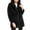Black, variant on APPARIS Womens Yellow Faux Fur Button Down Winter Jacket Coat L