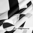 thumbnail image 2 of Black and White Shower Curtain Modern Black Shower Curtains for Bathroom Waterproof Geometric Grey Shower Curtain with Hooks Bathroom Curtain for Hotels Bathtubs, 72x72 inch, 2 of 5