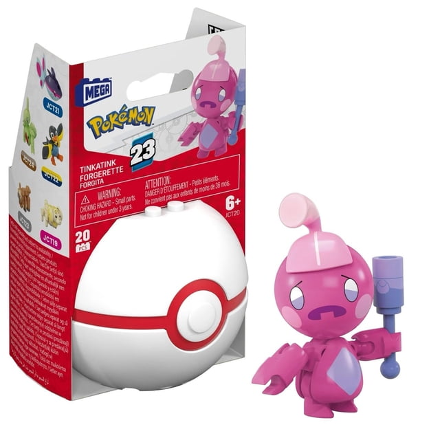 Figura de Pokeball de Toy Building Block Mega Pokémon Tinkatink