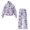 Butterfly Floral Print, variant on Chririnla Spandex Blend Women Two Piece Tracksuit for Weekend Jogging, Drawstring High Neck Wide Leg Women's Loungewear Set, Cowboy Horse Cactus Print