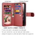 thumbnail image 2 of For Apple iphone 16e Case Wallet with Credit Card Holder for Women Men, Flip PU Leather Wallet Phone Case for iphone 16e 2025, Tekcoo Detachable Magnetic Kickstand Cover with Wrist Strap, Wine Red, 2 of 7