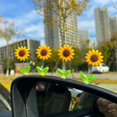 thumbnail image 5 of 1/5 piezas de lindo juguete con cabeza temblorosa para la decoración del tablero de instrumentos del automóvil, consola central de girasol, decoración del espejo retrovisor, 5 of 5