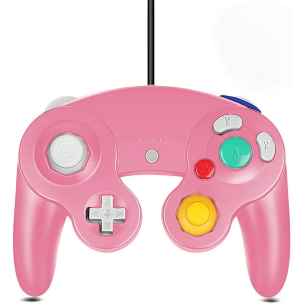 Gc Controller Compatible With Gamecube Nintendo Wii U Classic Wired Controller Ngc Gamepad Joystick Pink Walmart Com Walmart Com